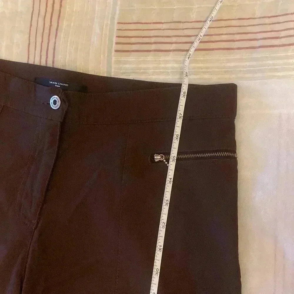 Elastic fabric( 76%rayon & 20%nylon) Chocolate colour denim jeans for ladies - Picture 9 of 11